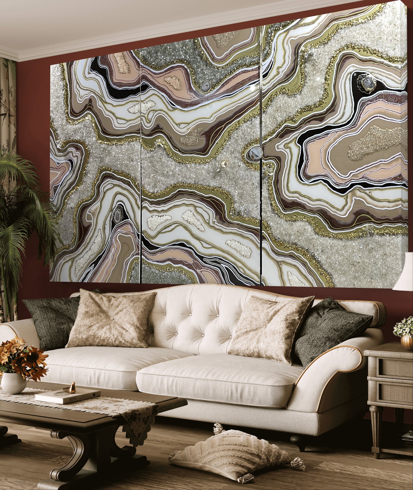 Resin Geode Wall Art