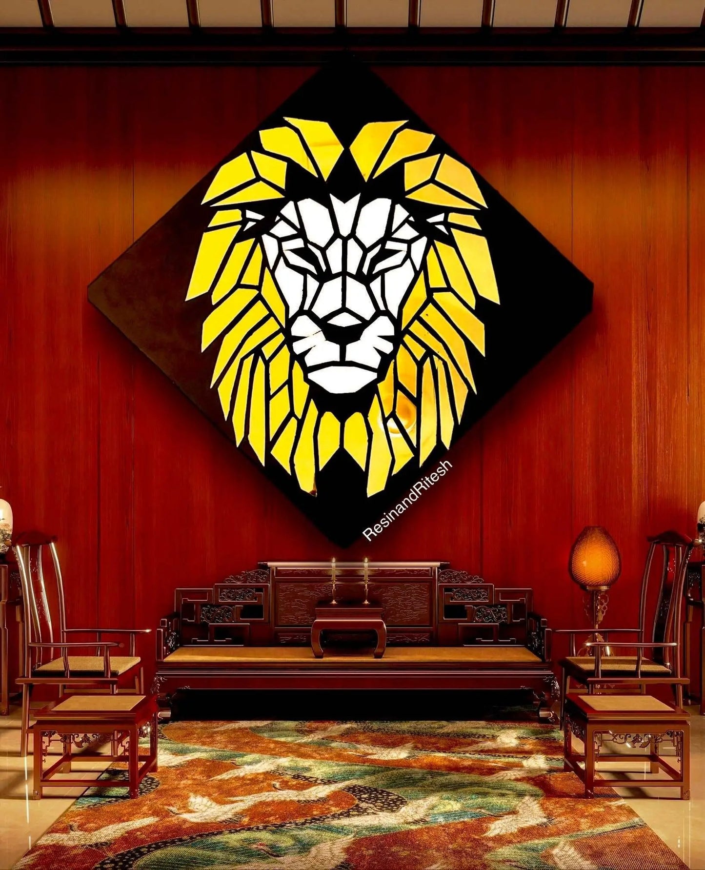 LION - MIRROR ART