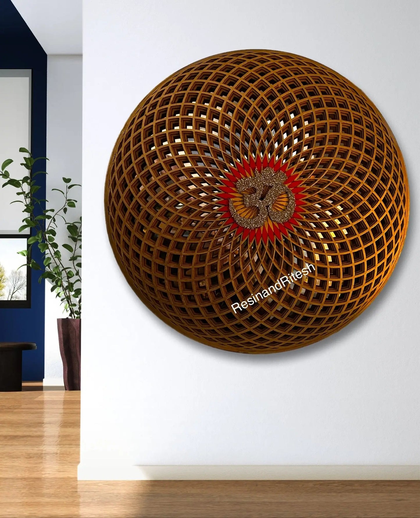 Sacred AUM Illumination: Fusion of Colors and Light"