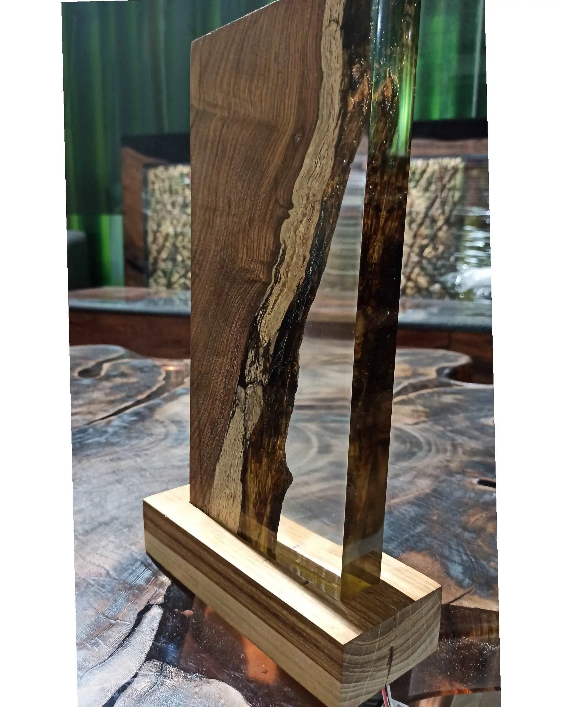 Resin and Wood Lamps