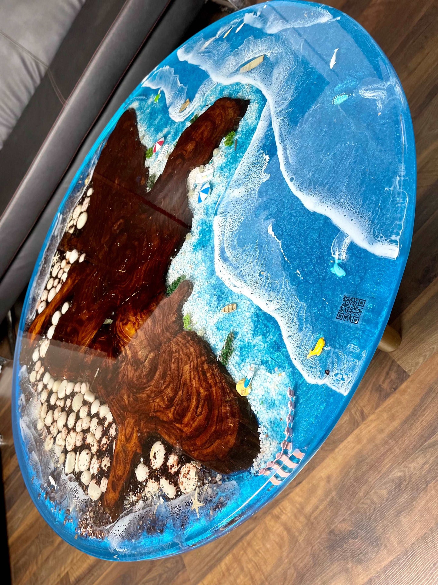 3D ocean coffee tables ResinandRitesh India