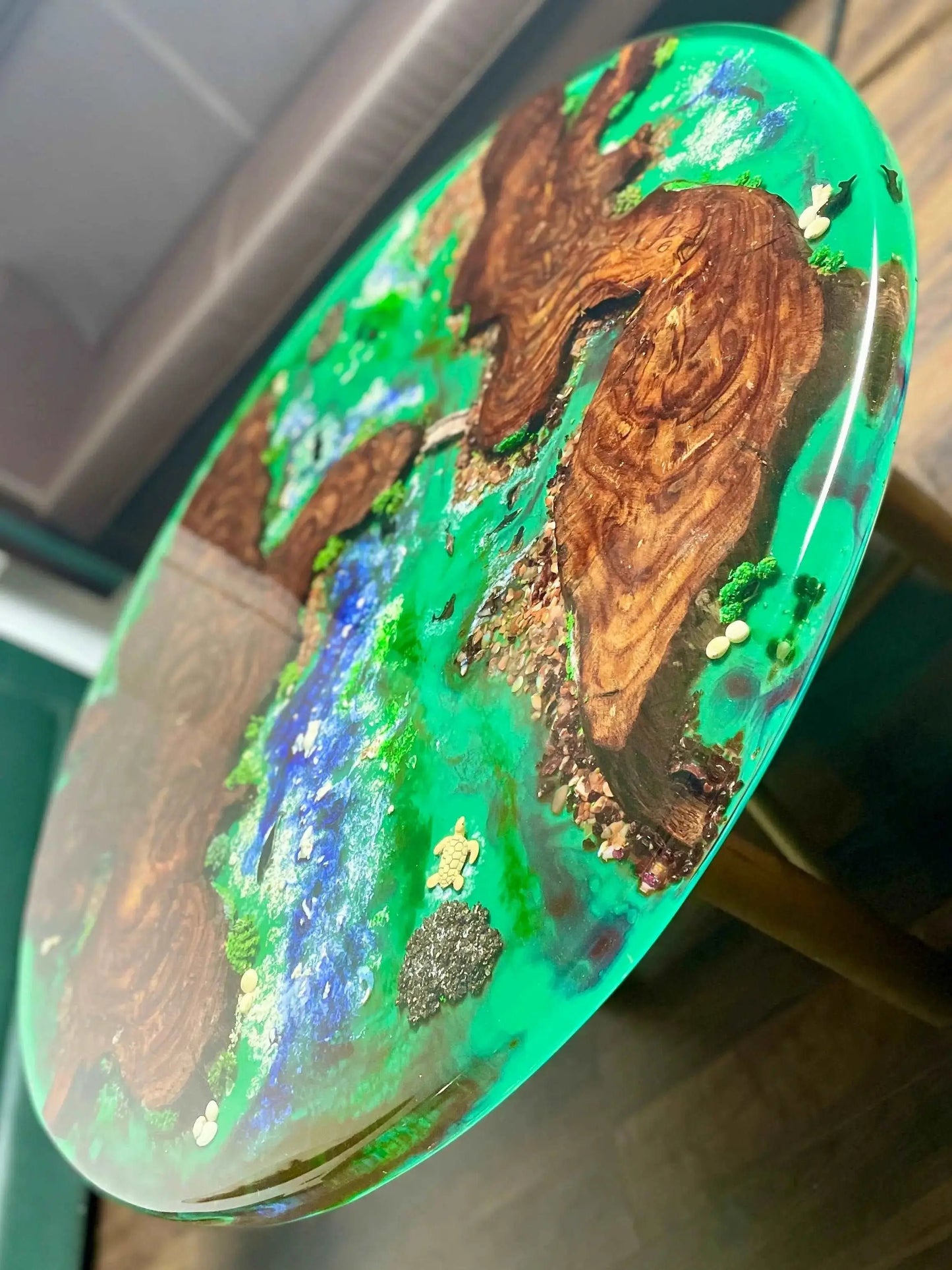 3D ocean coffee tables ResinandRitesh India