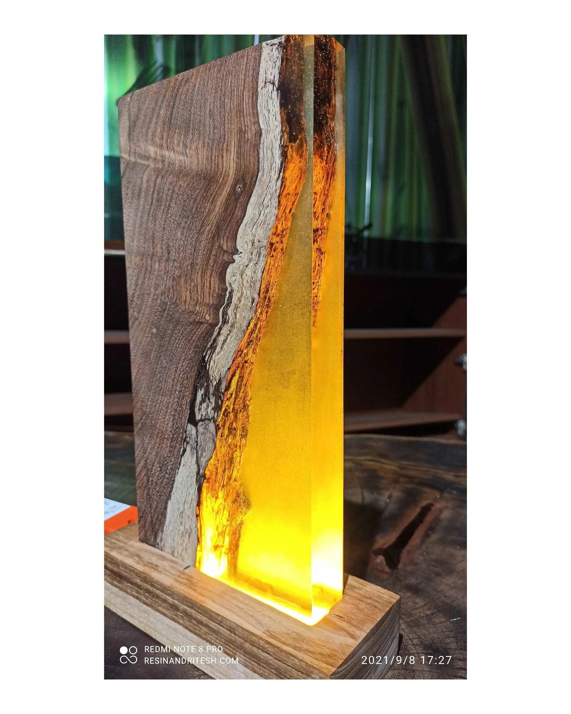 Resin and Wood Lamps