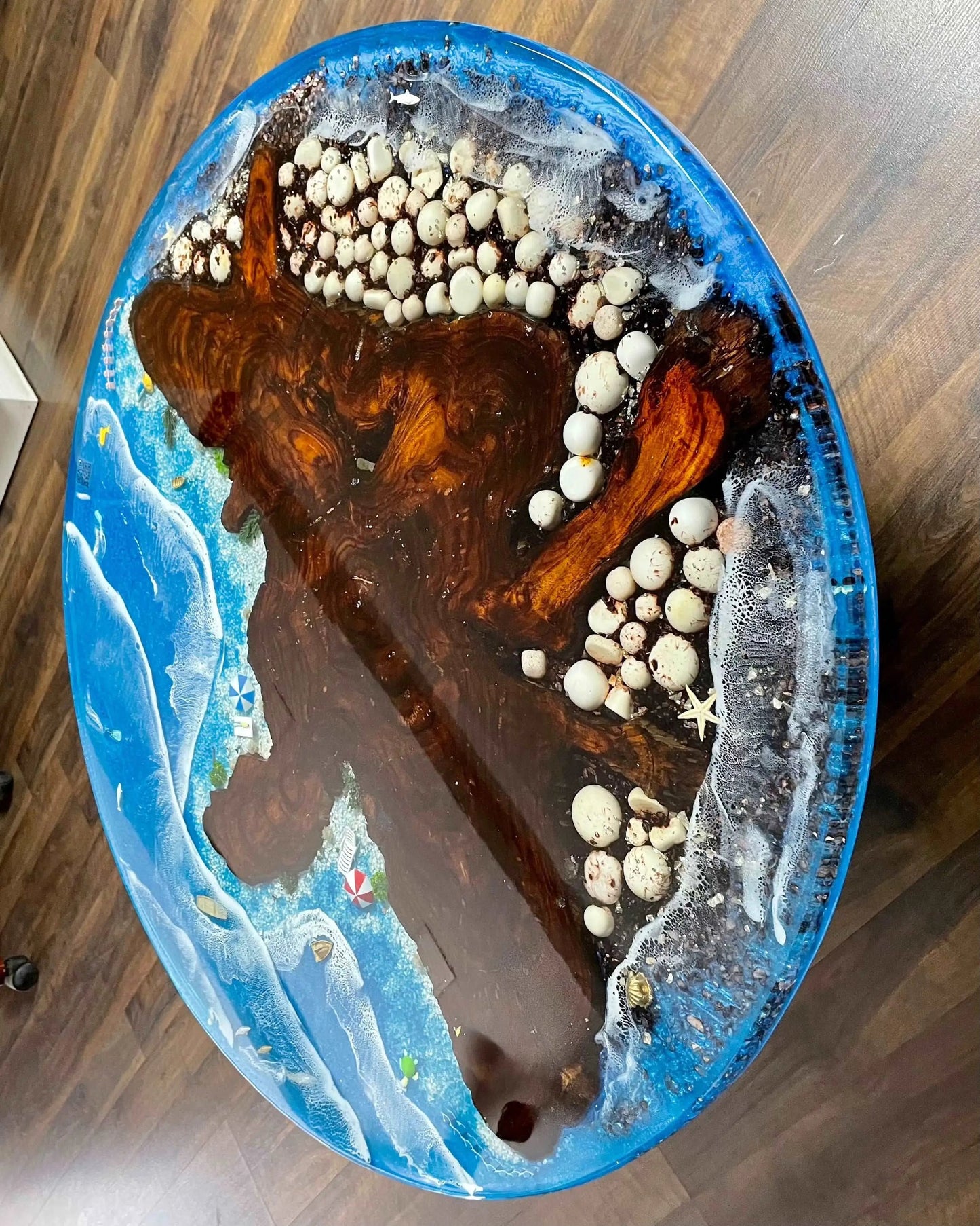 3D ocean coffee tables ResinandRitesh India