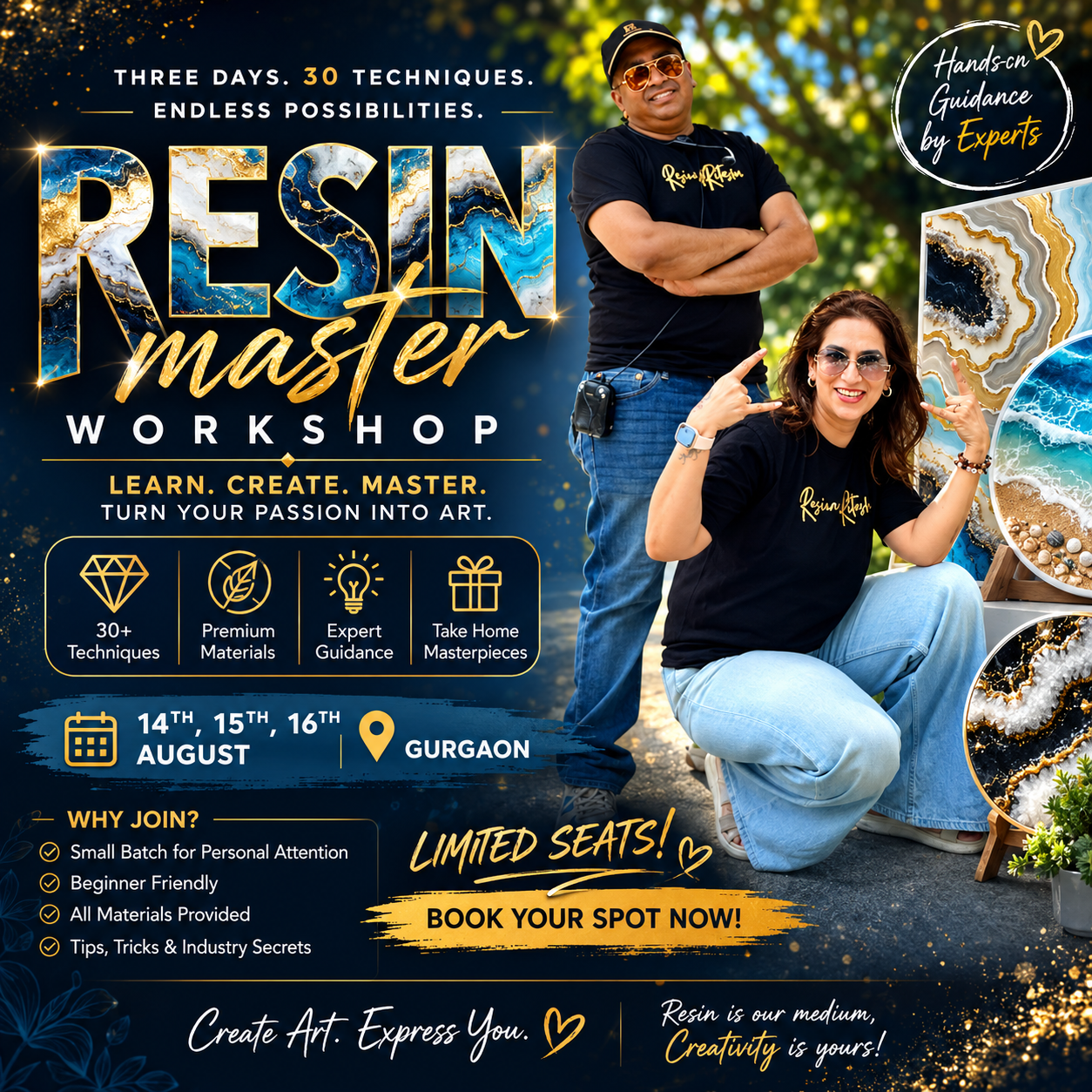 GURGAON MASTER CLASS - 14-15-16 Aug