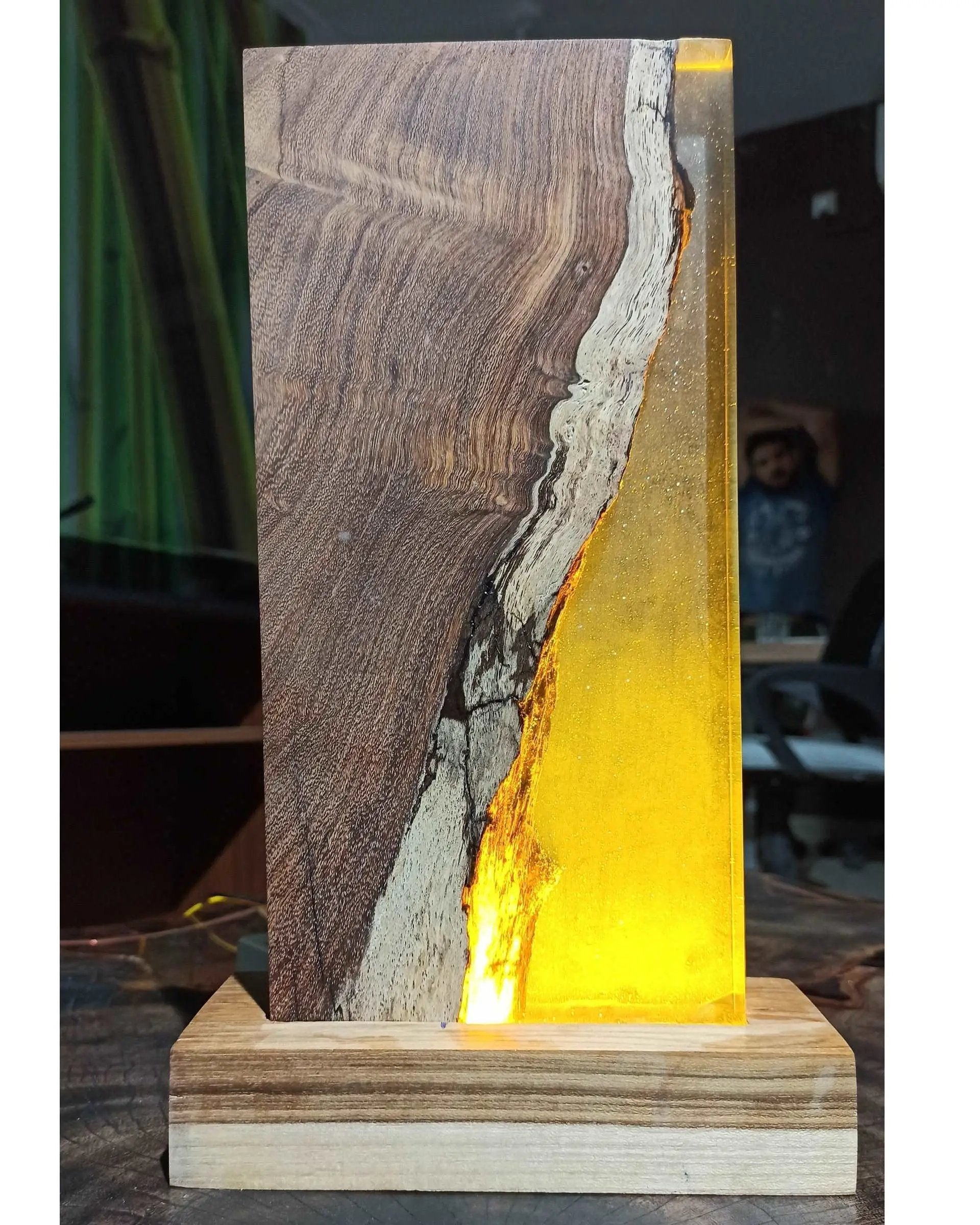 Resin and Wood Lamps